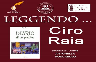 Si presenta il libro “Diario di un preside” di Ciro Raia