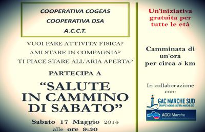 “Salute in Cammino di Sabato” di nuovo a Porto d'Ascoli