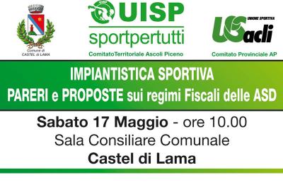 Castel di Lama, convegno sulle Associazioni Sportive Dilettantistiche