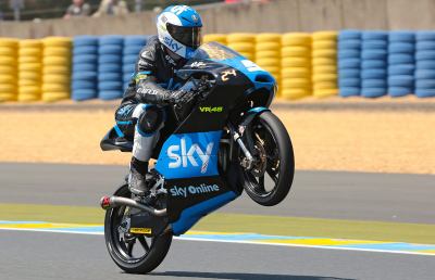Romano Fenati, decimo tempo nelle prove ufficiali a Le Mans