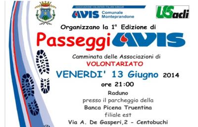 Monteprandone, “Passeggiavis” con le associazioni di volontariato