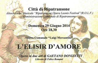 E’ di scena a Ripatransone l’Elisir d’Amore di Donizetti
