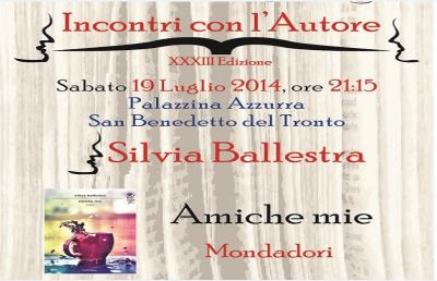 Incontri con l’autore, si presenta il libro di Silvia Ballestra
