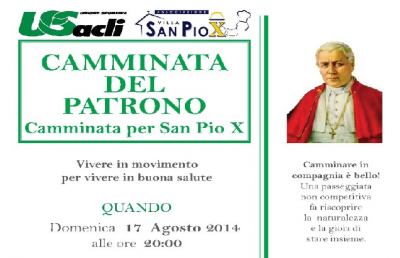 Spinetoli, “Camminata del Patrono” in onore di San Pio X