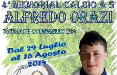 Calcio a 5, torneo ad Uscerno in memoria di Alfredo Orazi