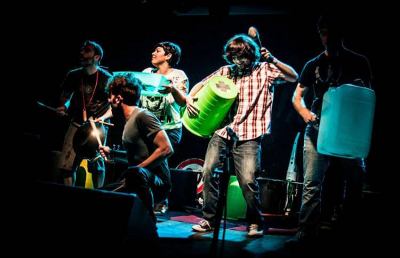 “Bamboo”, a Spinetoli musiche tribali con oggetti di riciclo