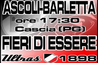 Ascoli Calcio, dagli Ultras 1898 un solo grido: tutti a Cascia!