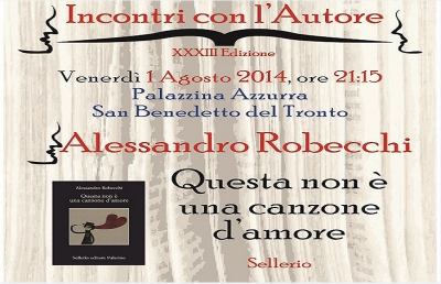 Palazzina Azzurra, si presenta un libro di Robecchi 