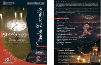 San Benedetto, il “Vivaldi Ensemble” in concerto al Paese Alto
