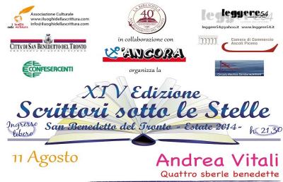 Scrittori sotto le stelle, si presenta il libro di Andrea Vitali