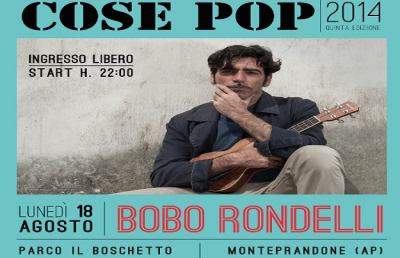 “Cose Pop”, a Monteprandone il cantautore Bobo Rondelli