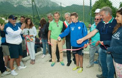 “Monte Azzurri” di Pretare, inaugurato un nuovo centro sportivo