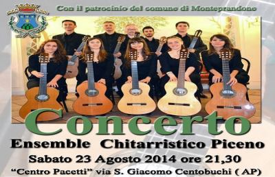 Centobuchi, concerto dell'Ensemble Chitarristico Piceno
