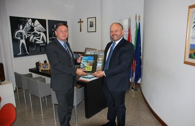 San Benedetto, visita del comandante dei Vigili del Fuoco
