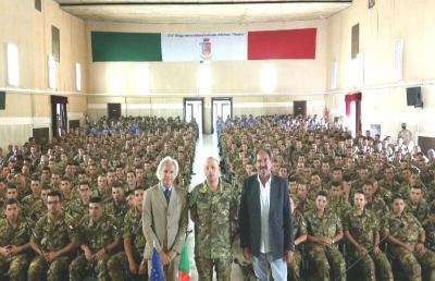 Confcommercio Ascoli, saluto a 500 volontari del Reggimento Piceno