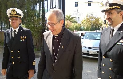 Capitaneria di porto, visita di Mons. Carlo Bresciani