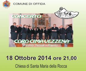 Offida, concerto del coro Cima Vezzena