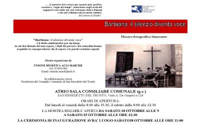 San Benedetto, si apre la mostra Barbiana – Il silenzio diventa voce