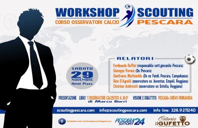 Calcio, Workshop Scouting a Pescara per aspiranti osservatori