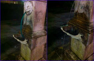 Vandali a Grottammare, danni alla storica fontana dell’Angioletto