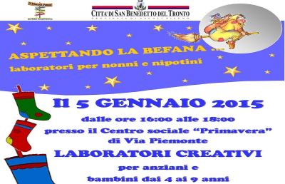San Benedetto, aspettando la Befana al centro Primavera