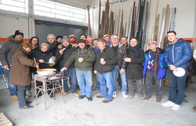 Ascoli, Giovedì Grasso a colazione dal fabbro De Carolis