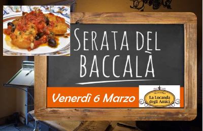 “La Locanda degli Amici”, baccalà protagonista anche a Marzo