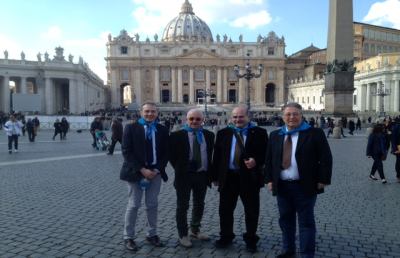 Delegazione della Banca di Ripatransone in visita dal Papa