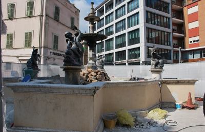 San Benedetto, al via i lavori della fontana di piazza Matteotti