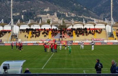 Gubbio-Ascoli 2-2, non bastano i gol di Grassi e Dell'Orco al “Barbetti”