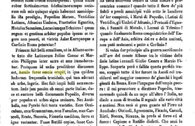 Asculo furor omnis erupit, tra storia romana e guerra sociale