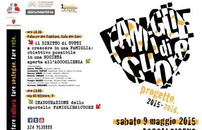 Famigliedicuore ad Ascoli, convegno ed inaugurazione Sportello