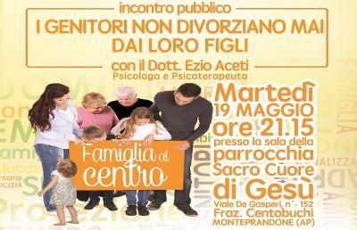 Consultorio Centro Famiglia, serie d'incontri su dinamiche familiari