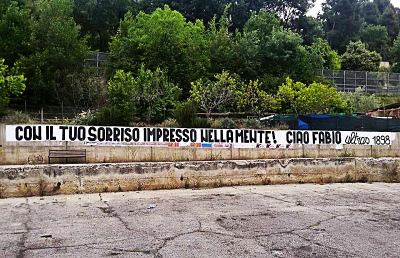Ultras 1898 e Ascoli Picchio rendono omaggio a Fabio Comini