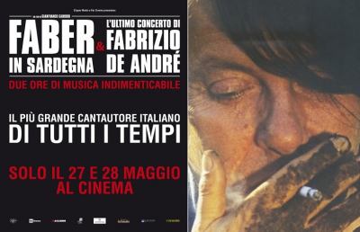 Al cinema “Faber in Sardegna & L’ultimo concerto di De André”