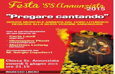 Festa S.S Annunziata si veste di musica, canto e preghiera 