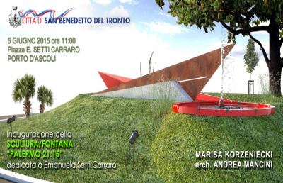 San Benedetto, scultura dedicata alla moglie di Dalla Chiesa 
