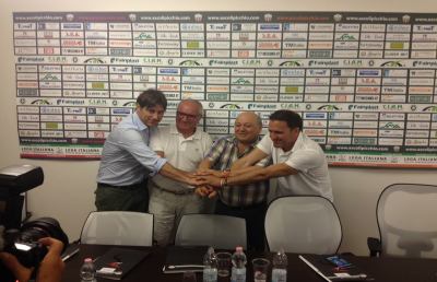 Conferenza Ascoli Picchio: parlano Lovato e tutti i soci