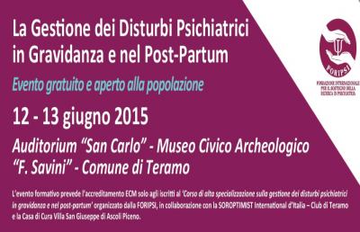 Convegno su disturbi psichiatrici in gravidanza e post partum