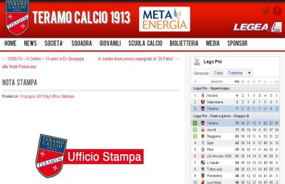 Nota ufficiale Teramo: “Totale estraneità a qualsasi ipotesi illecita”