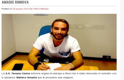 Teramo, rinnova Amadio: “Ci siamo meritati sul campo la promozione” 