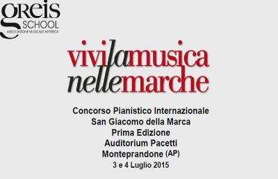San Giacomo della Marca, 1° Concorso Pianistico Internazionale