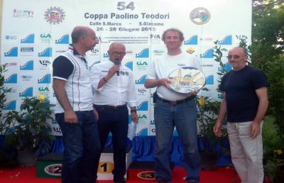 Coppa Teodori, la Cna Ascoli premia il pilota giunto da più lontano