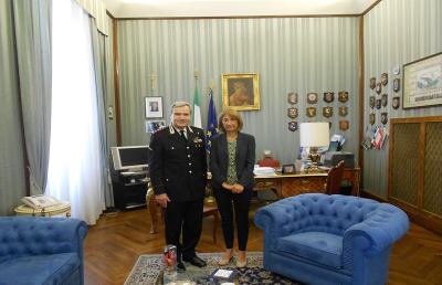 Comando Provinciale Carabinieri, visita del Generale Giuliani