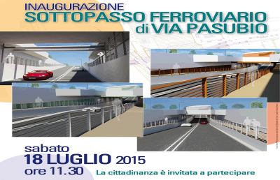 San Benedetto, apre il sottopassaggio di via Pasubio