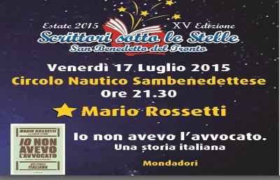 Circolo Nautico San Benedetto, si presenta il libro Io non avevo l'Avvocato