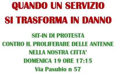 San Benedetto, sit-in di protesta contro le antenne per la telefonia