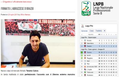 Teramo, ecco D'Orazio: “Mi ha colpito la professionalità dell'ambiente”