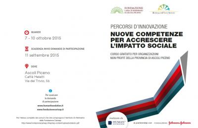 Ascoli, corso gratuito per organizzazioni non profit