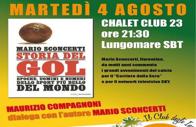 Lungomare San Benedetto, si presenta il libro “Storia del gol”